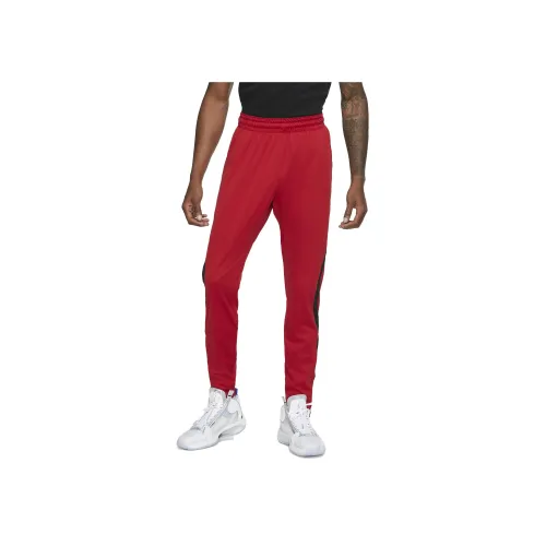 Джордан Dri Fit Air Вязаные Тренировочные Штаны Мужские Фитнес-Красные