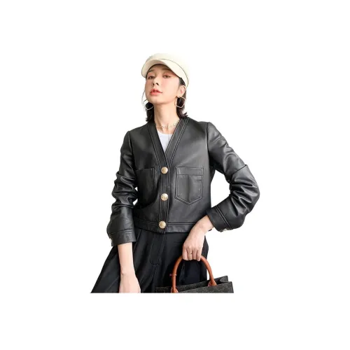 BILISISHANYANG Куртка из натуральной кожи женская