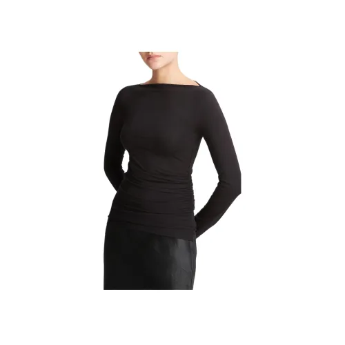 VINCE Комплект с короткими рукавами рубашка женский черный