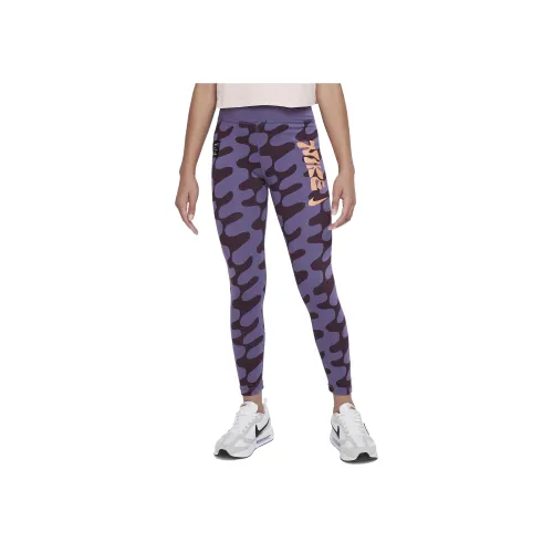 Детские Nike Вязаные Тренировочные Штаны Sportswear Essentials Series Каньон Фиолетовый