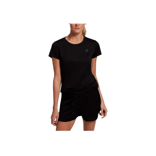 LOTTO Черные Женские T-рубашки