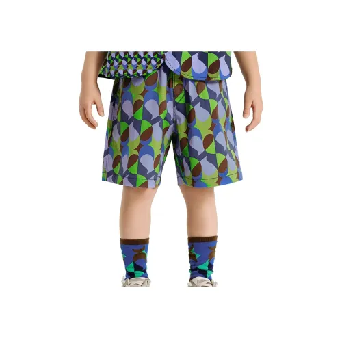 Woobaby SS25 Шорты Дети 3-7 лет Персиковый Aura Электрический Волна Синий