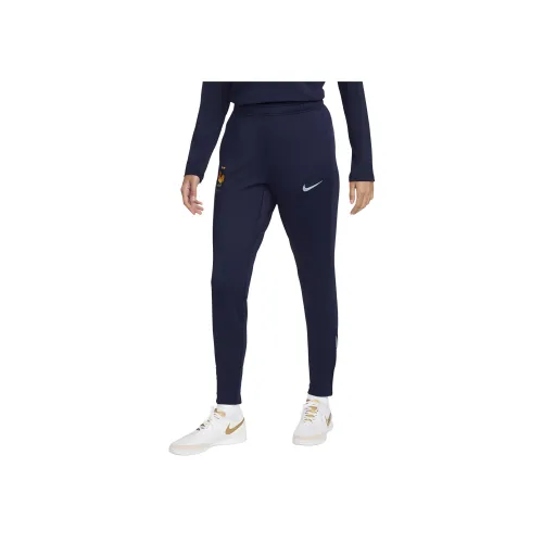 nike Dri FIT Strike Вязаные Тренировочные Штаны Женские Aged Черный Синий