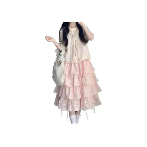 YINLEI Топ и Юбка Женские Комплекты с Юбкой