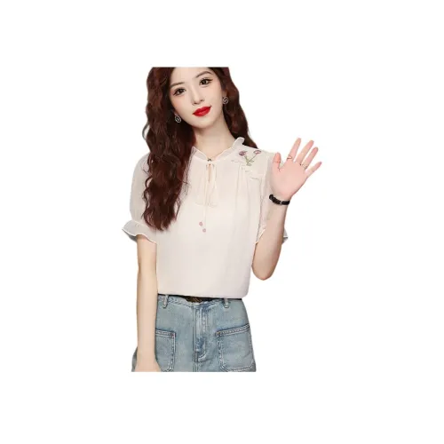 SIXUSICHOU Бежевые Женские Рубашки