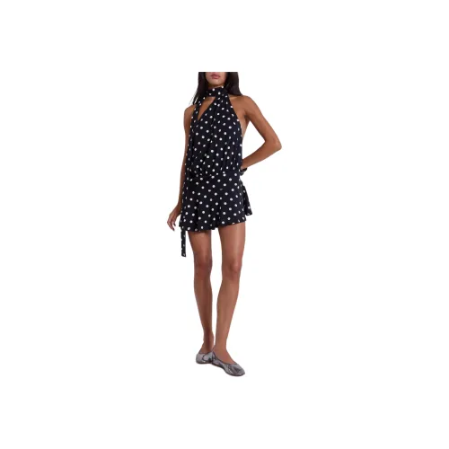 Jaded London SS25 Enya Open Back Mini Dress XL Polkadot Slip Dress Women's