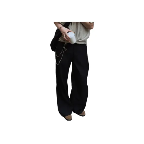 GANGZAI Черные Унисекс Повседневные Штаны