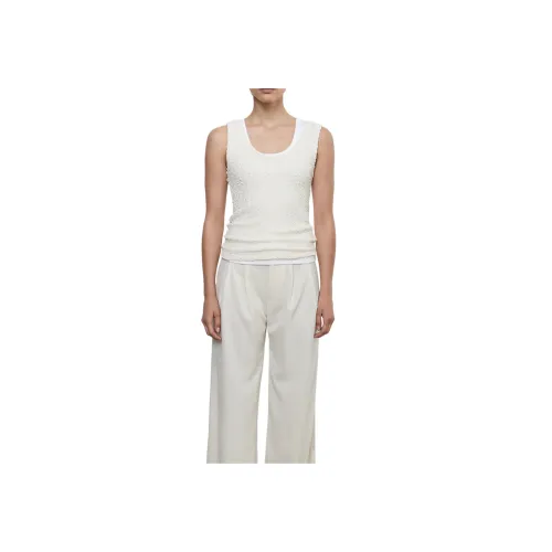 ENZA COSTA Экрю Женские Майки