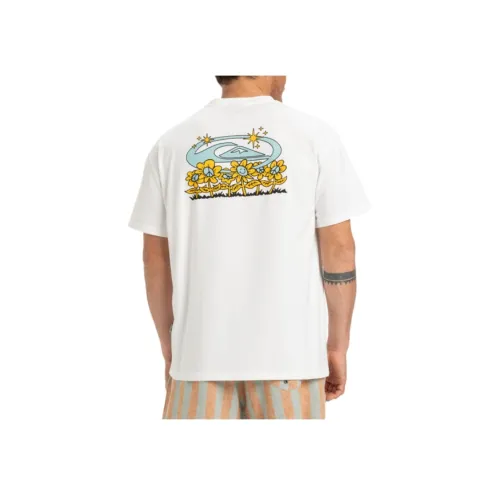 Quiksilver Белый WBK0 Мужская T-рубашка