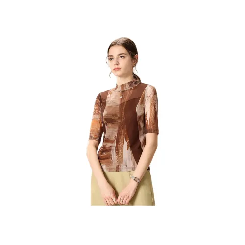 FENHONGMALI Кофе Женские Рубашки