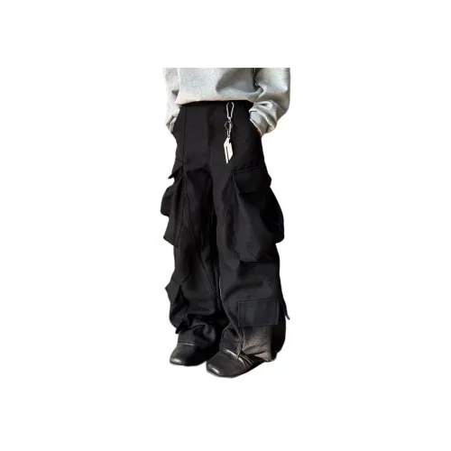 Pirkadat Черные Унисекс Брюки с карманами