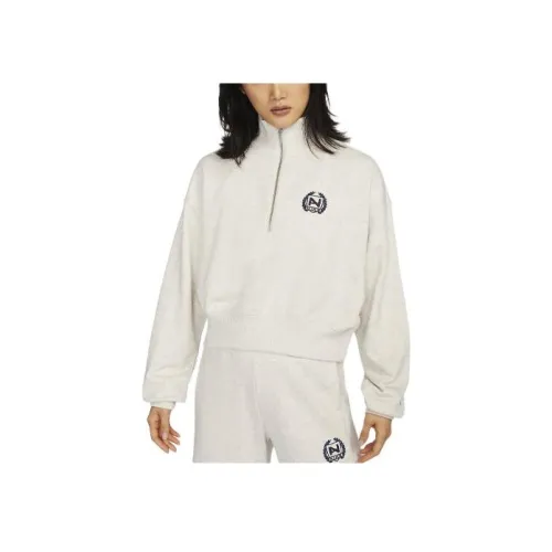 nike Sportswear Толстовка Женская Овсяная Льняная Ткань