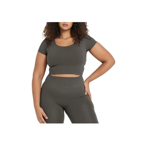 ONER ACTIVE Йога T-рубашка Женская Серого цвета