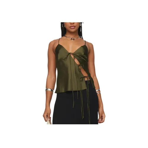 PRINCESS POLLY Mariah CAMI Топ на бретелях Женский Зеленый Зеленый