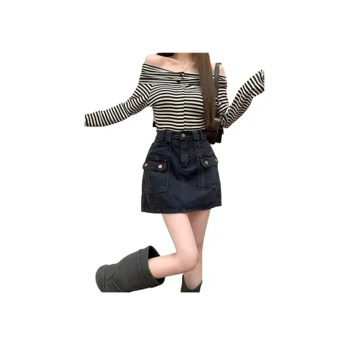 BEAR UNION Джинсовые короткие юбки Женские