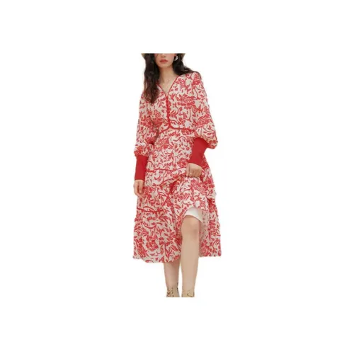 Artka Red Женские Длинные Рукава Платья