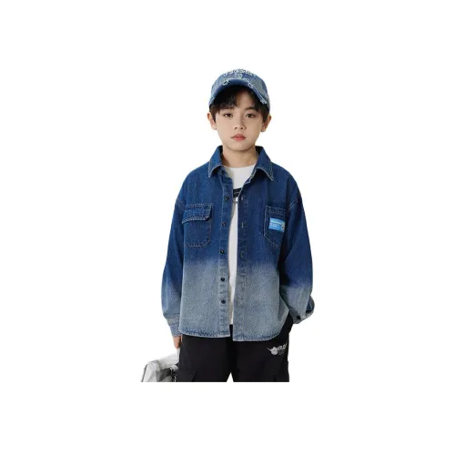 BIG WASP Мальчики' AUTUMN Деним Повседневная Рубашка