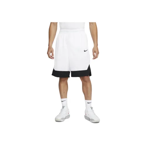 nike Баскетбольные шорты Мужские Белый Черный Черный Черный