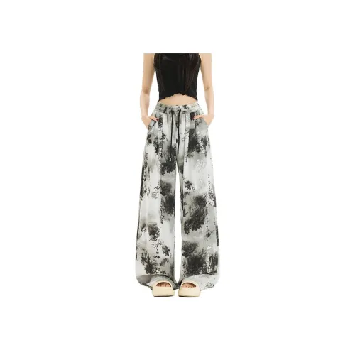 NHZN Картина тушью Женские Повседневные брюки