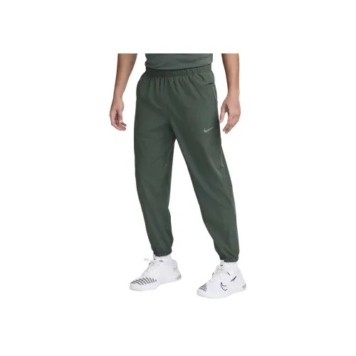 nike Dri Fit Form Мужской Dri Fit Tapered Универсальный Брюки Вязаные Тренировочные брюки Мужской Винтажный зеленый Черный