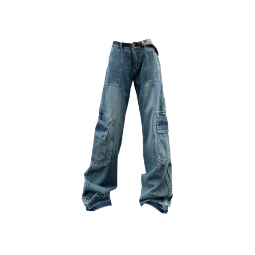 Concubine Zhu Карго Брюки Женские Синие