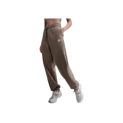 Nike Вязаные тренировочные штаны женские коричневые
