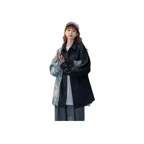 JIARONG Пара Длинный Рукав Рубашка Унисекс