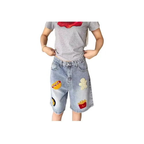 DAFK Blue Men's Denim Shorts DAFK Синий Мужские Джинсовые Шорты