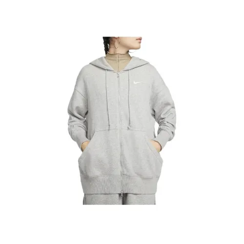 NIKE Темно-серые Женские Толстовки