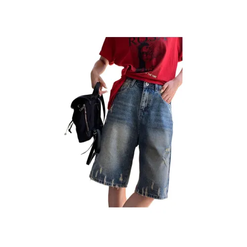 NANING 9 Blue Женские джинсовые шорты