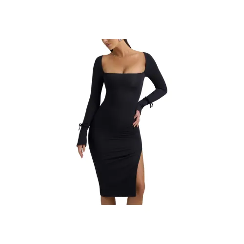 OH POLLY SAWYER Длинное платье с длинными рукавами женское