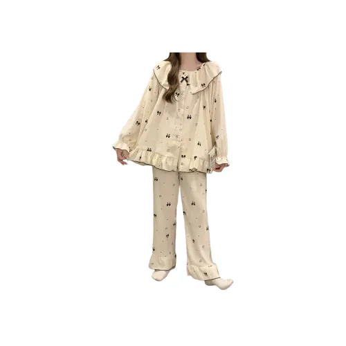 Ta Yan Абрикос Женские Пижамные Комплекты
