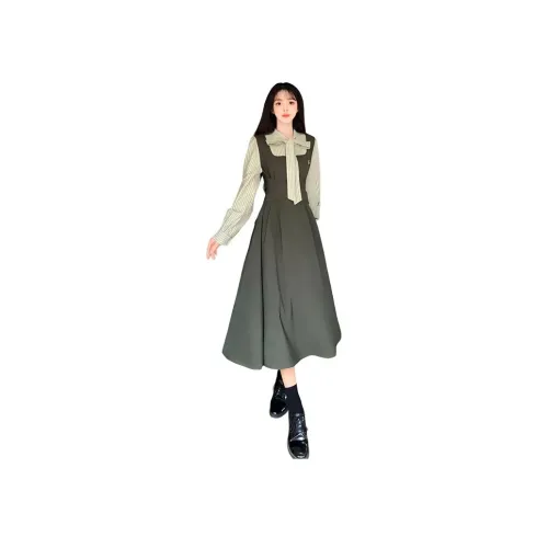 BVODE Длинное платье с длинными рукавами женское