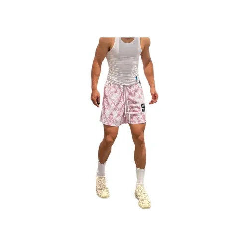 DAFK Pink Men's Casual Shorts DAFK Розовые Мужские Повседневные Шорты