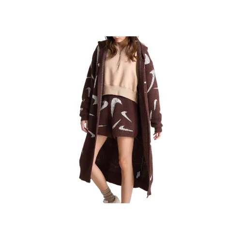 NIKE Камень Коричневый Женское Пальто
