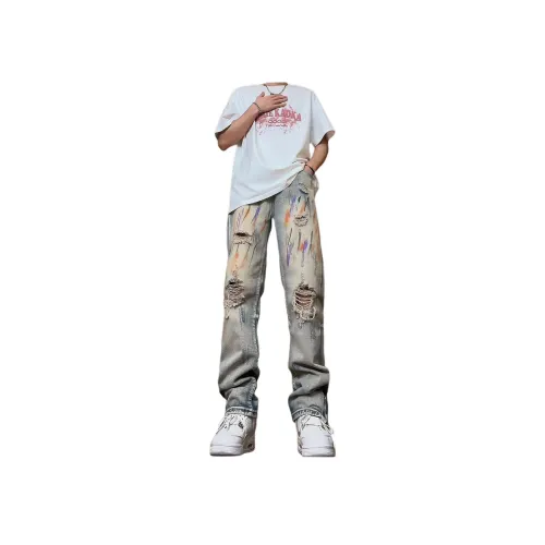 MGXEK Унисекс Джинсы