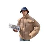 Хаки хлопковый пуховик