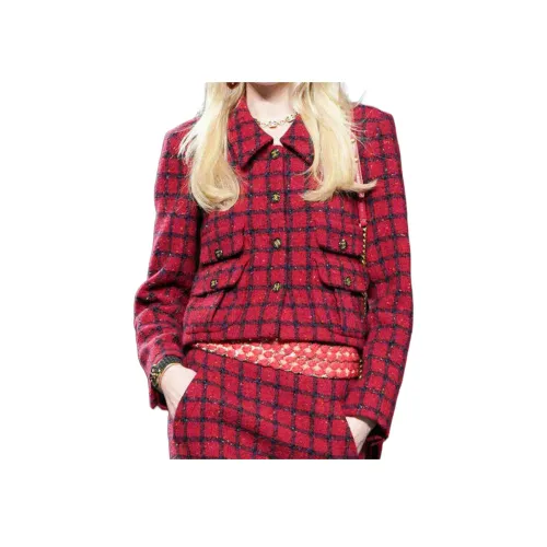 CHANEL FW22 Куртки и пальто Женские Красный