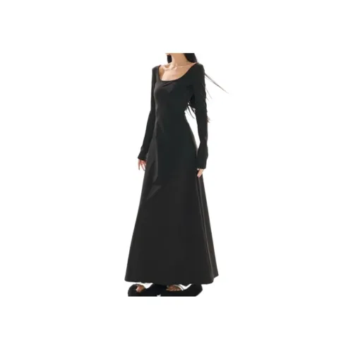 STYUW Длинное платье с длинным рукавом женское