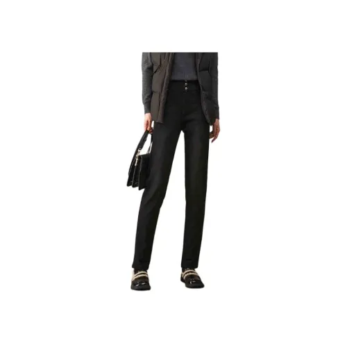 YALIDA Пуховые Утеплённые Брюки Женские Черные