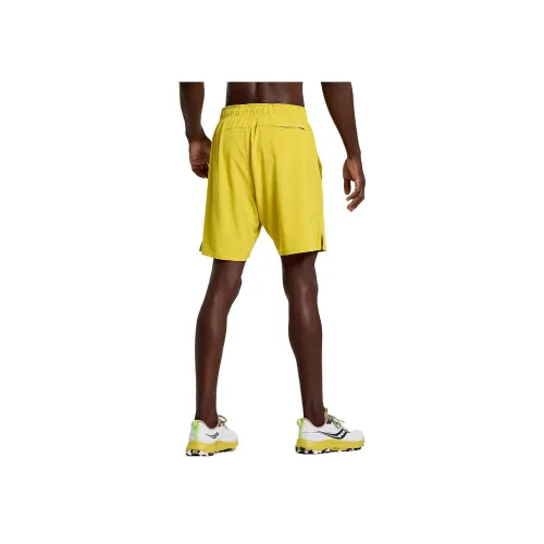 Saucony Outpace Желтые Мужские Повседневные Шорты