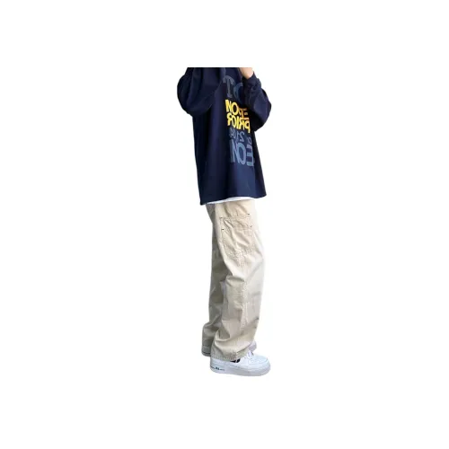 XUBAIHUO Хаки Унисекс Карго Брюки