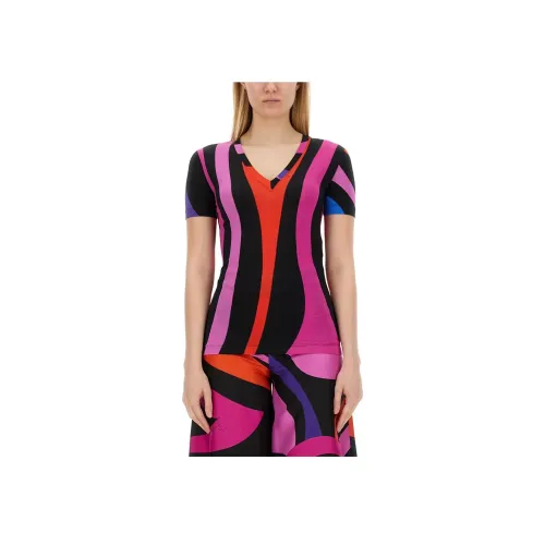 EMILIO PUCCI Многоцветные Женские Т-рубашки