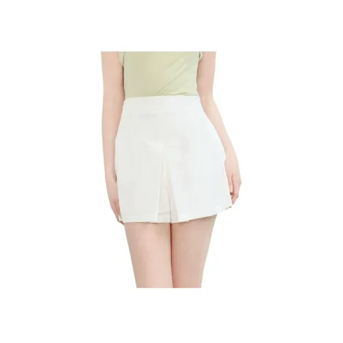 Yigu Повседневные шорты Женские Белые