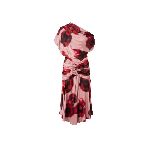 PINKO Розовые Женские Платья с Короткими Рукавами