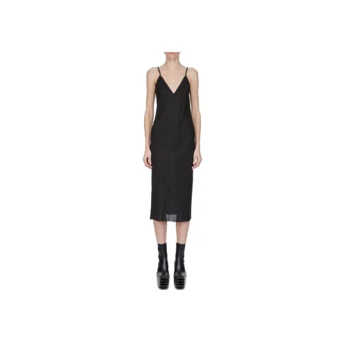 RICK OWENS Черные Женские Слиплатья