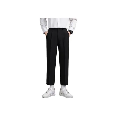DILANGNIU Элегантные черные унисекс брюки для костюма