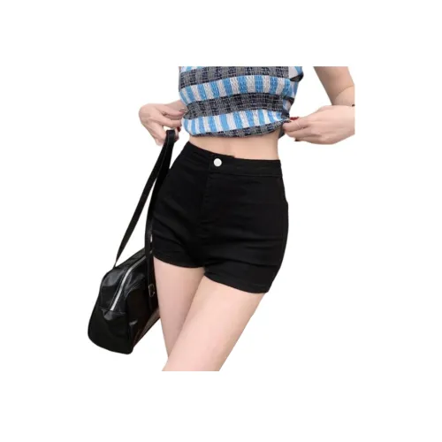 ZHUFEI Джинсовые шорты Женские Черные