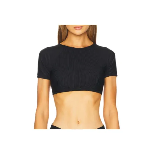Stone Cold Fox Черный Женские Короткие Топы