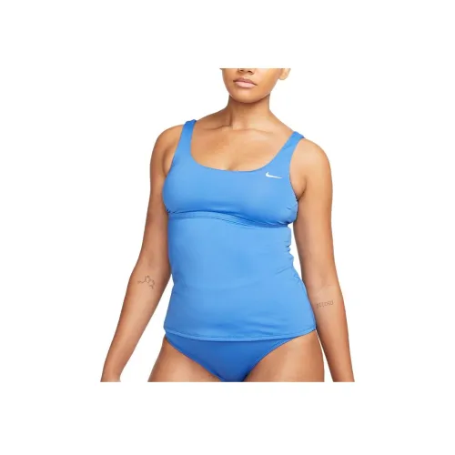 nike Tankini Двухкомпонентный Купальник Женский Синий